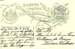Portugal & Bilhete Postal, Lisboa A Torres Vedras 1909 (97979) - Brieven En Documenten