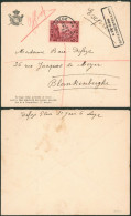 Première Orval - N°265 Seul Sur L. En Expres (griffe Bilingue) De Liège (1929) > Blanckenberghe / Asile Des Soldats Inva - Brieven En Documenten