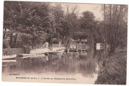 MANDRES LES ROSES    L'Yerres Au Restaurant Bonnefoy - Mandres Les Roses