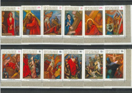 BURUNDI - 1970 - EASTER (THE STATIONS OF CROSS) STAMPS SET OF 12, UMM(**). - Unused Stamps