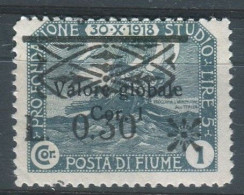 FIUME 1921 VALORE GLOBALE 0,30 SU 1 C. * GOMMA ORIGINALE - Arbe & Veglia