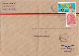 NOUVELLE CALEDONIE AFFRANCHISSEMENT COMPOSE SUR LETTRE POUR LA FRANCE 1981 - Covers & Documents