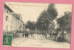 CHA147  CPA  CORCIEUX  (Vosges)  Avenue Des Casernes  - Militaires  +++++++ - Corcieux