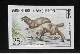 St Pierre Et Miquelon N°361 - Non Dentelé - Neuf ** Sans Charnière - TB - Imperforates, Proofs & Errors