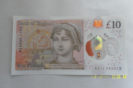 Uncirculated , MINT, British £10 Note, With Early Serial Number. - 10 Pounds