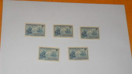 LOT 5 TIMBRES NEUFS NEWFOUNDLAND 5C POSTAGE SIR WILFRED GRENFELL... - Other & Unclassified