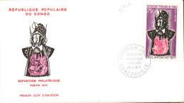 CONGO FDC 1971 EXPO PHILA TOKYO - FDC