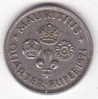 Ile Maurice 1/4 Rupee 1971,  Elizabeth II. En Cupronickel, KM# 36 - Maurice