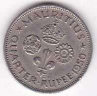 Ile Maurice 1/4 Rupee 1950,  George VI . En Cupronickel, KM# 27 - Mauritius