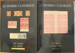 VENTES TIMBRE CLASSIQUE 2020 2 CATALOGUES DE VENTE - Catalogi Van Veilinghuizen