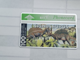 United Kingdom-(BTO-071)-Dinosaur Series-(K)Spinosaurus-(94)(5units)(402E13339)price Cataloge MINT-12.00£-1card Prepiad - BT Buitenlandse Uitgaven