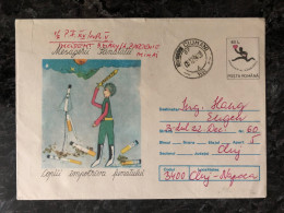 ROMANIA OFFICIAL POSTAL TRAVELLED COVER 1994 YEAR  ANTI SMOKING HEALTH MEDICINE - Cartas & Documentos