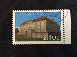 2022 Yvert 852 Oblitéré Le Manoir De L’Impératrice Marie Thérèse De Habsbourg à Holič - Used Stamps