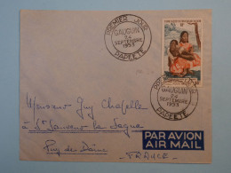 C ETAB. OCEANIE  BELLE LETTRE  FDC RARE 1953   PAPEETE  A ST LAURENT  FRANCE + GAUGUIN PA30 +AFFR. PLAISANT ++ - Lettres & Documents