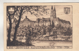 C9611) 800 Jahrfeier KLOSTERNEUBURG  1136-1936  . Sonderstempel 1936 - Klosterneuburg