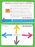 X17 10.94 Telefonkarte 6 DM DE TE Medien "In Bester Lage .." Ungebraucht Auflage 5100 - X-Series : Publicitaires - D. Postreklame