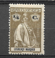 Moçambique Lourenço Marques 1914 -  Tipo CERES - Afinsa 117 - Lourenco Marques