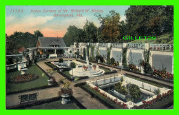 BIRMINGHAM, AL - ITALIAN GARDENS OF MR. RICHARD W. MASSEY - TRAVEL IN 1913 - POST CARD EXCHANGE PUB. - - Other & Unclassified