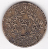 Protectorat Français Bon Pour 2 Francs 1924 / 1347,  En Bronze Aluminium, Lec# 293 - Tunisia