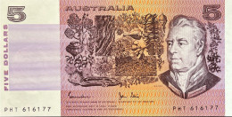Australia 5 Dollars, P-44d (1983) - UNC - 1974-94 Australia Reserve Bank