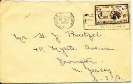 Ireland Cover Sent To USA 16-11-1938 Single Franked - Briefe U. Dokumente