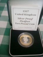 Great Britain UK 1997  £2 Two Pound Coin - Piedfort Silver Proof - Mint Sets & Proof Sets