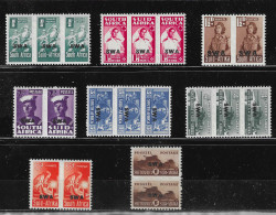 South Africa - 1942-44 Small War Effort Set (*) # SG 97-104 , Mi 153-166 - Ungebraucht