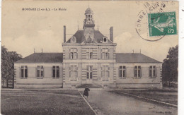 37. MONNAIE. CPA.  LA MAIRIE. ANNEE 1908 + TEXTE - Monnaie