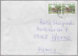 POLONIA - POLSKA - 2002 - 2 X 1 Zl. Dwor W Krzeslawicach K. Krakowa - Viaggiata Da ???? Per Werne, Germany - Briefe U. Dokumente