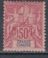 Grande Comore N° 11 X Type Groupe 50 C. Rose Trace De Charnière Sinon TB - Unused Stamps