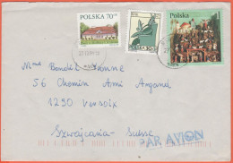 POLONIA - POLSKA - 2001 - 70 Gr Dwor W Modlnicy K. Krakowa + 30 Gr RAK + 1 Zl. Christmas - Viaggiata Da Rzeszów Per Vers - Briefe U. Dokumente