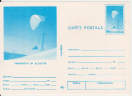 PARACHUTTING ROMANIA POSTAL STATIONERY - Parachutisme