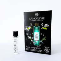 échantillons De Parfum Tubes Sur Cartes  AQUA MAGNIFICA  De SANOFLORE  EAU De SOIN  Tube 3 Ml - Perfume Samples (testers)