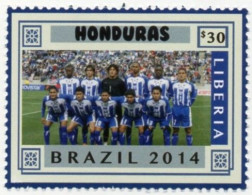 LIBERIA 2014 - 1v - MNH - Honduras Team - Brazil World Football Championship -  - Soccer Calcio - Football - World Cup - 2014 – Brésil