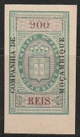 Revenue/ Fiscal, Companhia De Moçambique 1892 - Imposto Do Sello. 900 Reis -|- MNH - Neufs