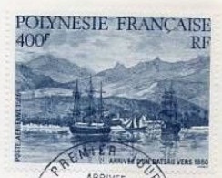 POLYNESIE - Arrivée Du Navire En 1880 - Used Stamps
