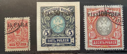 Russian Levant 1913 Last Set Mi 76-78 (650€) F-VF Used (Bureaux Russes Russia Russie P.O Ottoman Empire Turkey Levante - Turkish Empire