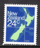 New Zealand 1982 Map - P.14½ X 14 - MNH (SG 1261a) - Unused Stamps