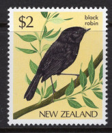 New Zealand 1982-89 Definitives - Native Birds - $2 Chatham Island Robin MNH (SG 1293) - Neufs