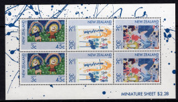 New Zealand 1986 Health - Children's Paintings MS HM (SG MS1403) - Unused Stamps