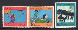 New Zealand 1987 Health - Children's Paintings Set HM (SG 1433-1435) - Neufs