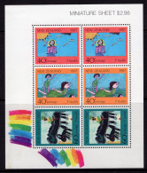 New Zealand 1987 Health - Children's Paintings MS HM (SG MS1436) - Nuevos