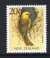 New Zealand 1988-95 Native Birds - 20c Yellowhead MNH (SG 1461) - Nuevos