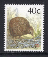 New Zealand 1988-95 Native Birds - 40c Brown Kiwi MNH (SG 1463) - Nuevos