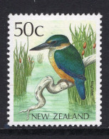 New Zealand 1988-95 Native Birds - 50c Kingfisher MNH (SG 1464) - Nuevos