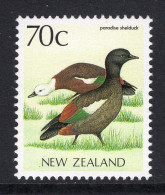 New Zealand 1988-95 Native Birds - 70c Paradise Shelduck MNH (SG 1466) - Unused Stamps