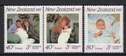 New Zealand 1989 Health - Princess Beatrice Set MNH (SG 1516-1518) - Unused Stamps