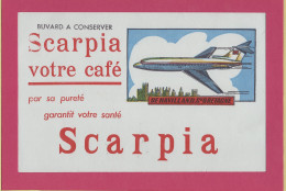 BUVARD & Blotting Paper : SCARPIA  Votre Café De  Havilland Bretagne  - Café & Thé