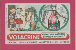 BUVARD & Blotting Paper :  VOLACRINE Poule Coq Laboratoire CASTAGNE - Animales