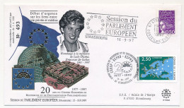 FRANCE - Env 2,50 Conseil Europe + 0,50 Marianne - OMEC Session Parlement Eur. Strasbourg 16/9/1997 - Lettres & Documents